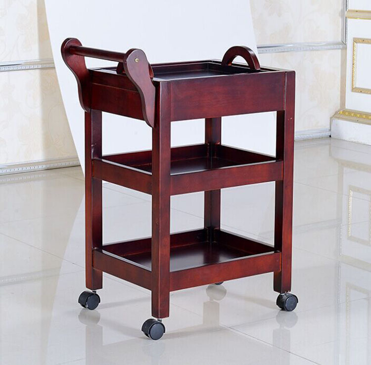 wood beauty salon trolley