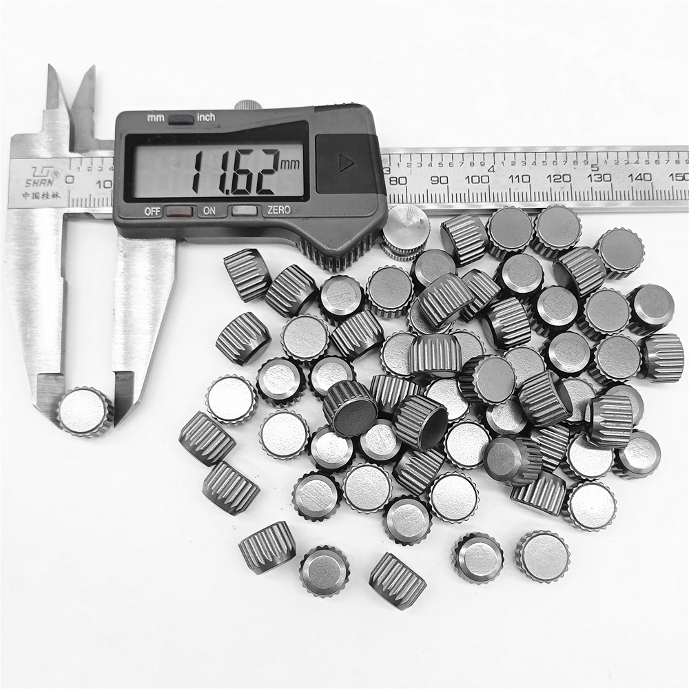 11 Cemented Carbide Serrated Flat Top Buttons For Drilling Hard Rock Jpg