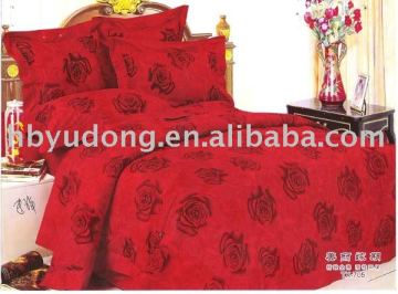 Winter coral velvet crystal four-piece bedding set