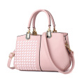 Woven Design Leather Handbags For Ladies