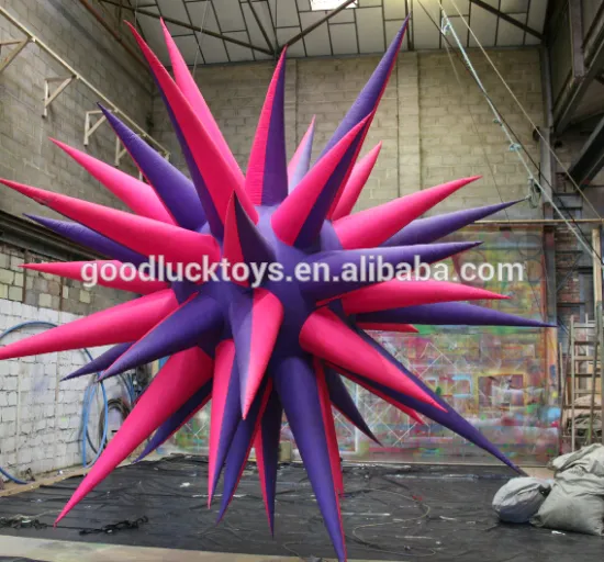 Party decoration inflatable spiky ball with LED lighting for nightclub and party