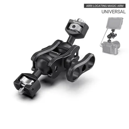 SmallRig Magic Arm With Double Ballhead ( Arri locating Pins and 1/4" Screw) To Mount Smallrig Cage/Monitor -2115