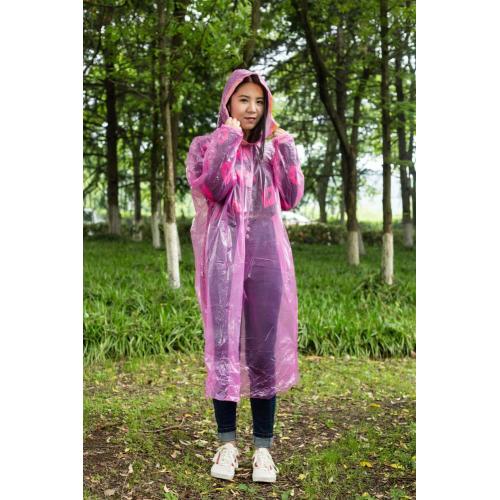 disposable protective raincoat with elastic