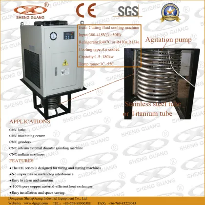 Cutting Liquid Chiller with Hitachi Compressor