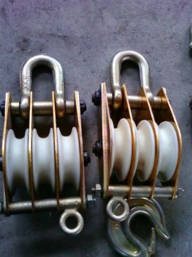 Alum pulley chain hoist