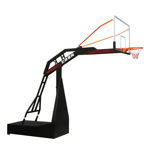 Black Customizable Outdoor Basketball Rack