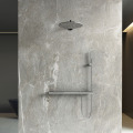 Jasupi Newest design Bathroom copper White concealed shower set rain shower without slide bar