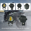 White And Yellow Motorcycle Led Fog Light