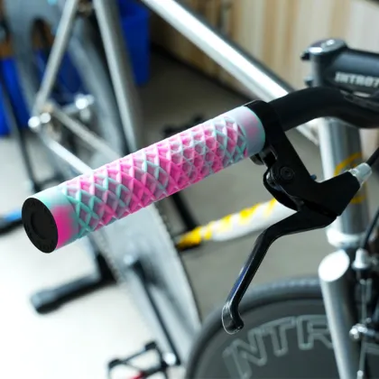 Fixed Gear Grip Anti-slip Bike Rubber Bicycle Handlebar Grips