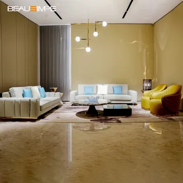 Elegant Luxury Metal Leg Genuine Leather Sofa