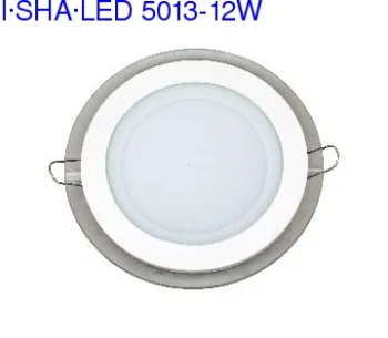 12W Glass   led commercial panel light