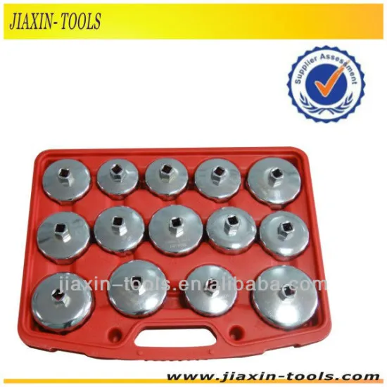 14 Pcs Cap Type Oil Filter Wrench Set for Automotive Repair