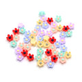 Hot sale Colorful Mini Flower Shaped Resin Cabochon For Handmade Craft Bedroom Ornaments Girls Garment Accessory Beads