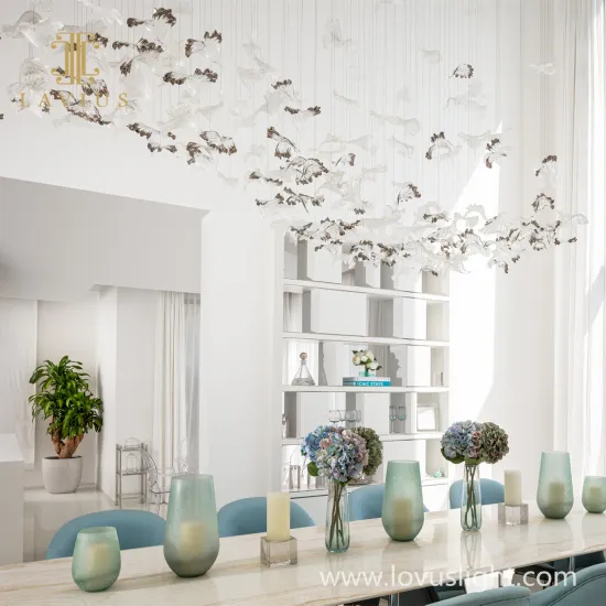 Dayan shape creative custom villa chandelier Villa restaurant chandelier White popular chandelier