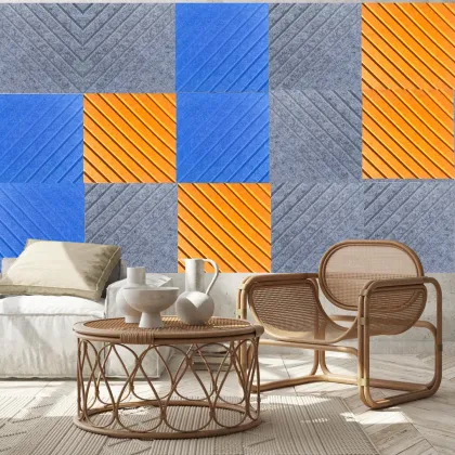 Customized Sound Absorbing Felt Panels for Room Acoustics