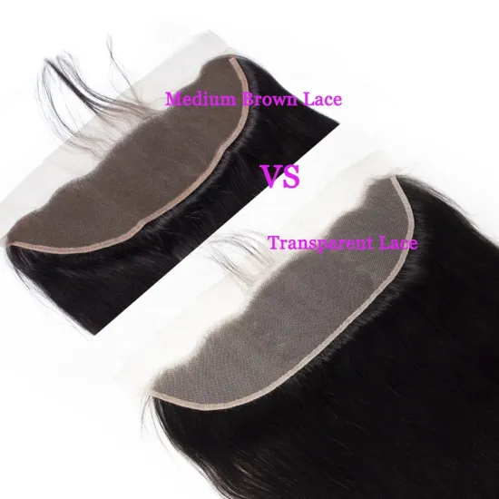 Factory Price Transparent Swiss Lace Frontal 13*4 Lace Frontal Closure Cuticle Aligned Brazilian Hair Lace Frontal Closure