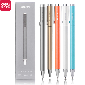 Swiss Refill Metal Gel Pens Set for Office and School Supplies