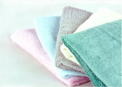 100% Natural bamboo fiber face towel
