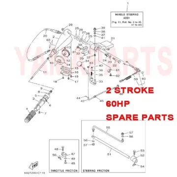90386-12089 Bush for Yamaha Seatan Hidea 2 Stroke 60HP Outboard Engine Steering Handle