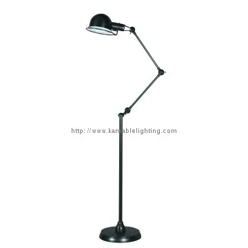 Black Metal Sheffield Floor Lamp Contemporary
