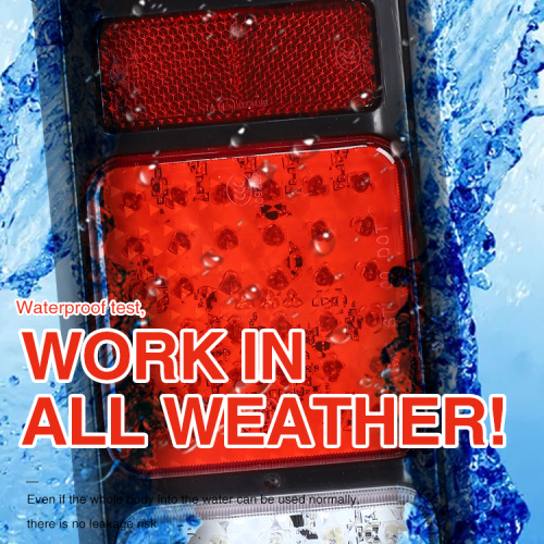 વોટરપ્રૂફ એલઇડી ટ્રક પૂંછડી લાઇટ્સ પરાવર્તક સાથે સંયોજન લેમ્પ્સ