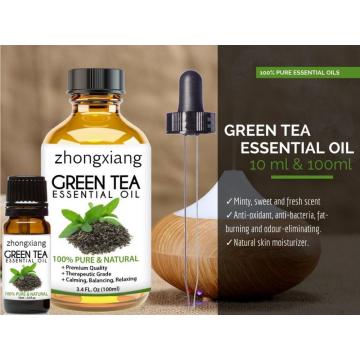 Aceite de té verde de alta calidad orgánico puro 100%