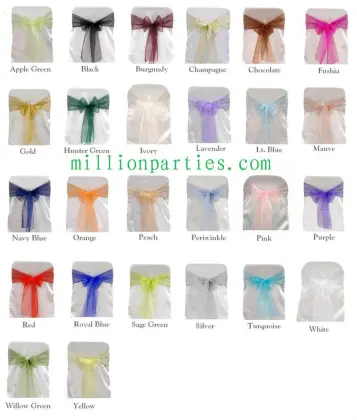 ORGANZA SASHES