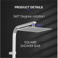 SUS304 Non thermostatic Square Shower Column