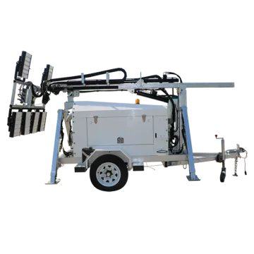 10m Telescopic Mast 6*400w LED Lighting Tower