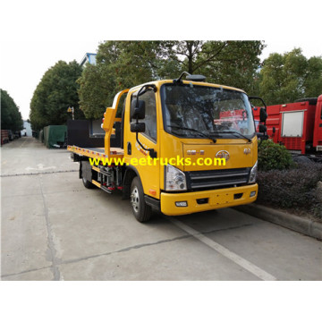 FAW 3ton Flatbed Wrecker Trucks