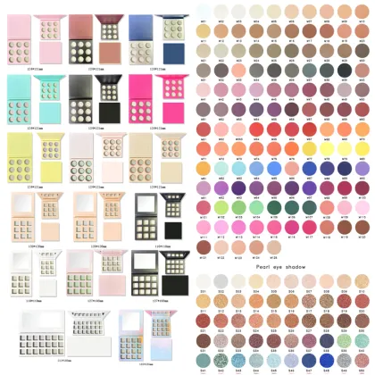 Brown Vegan Pink Eyeshadow Palette - Private Label Nude Matte Eyeshadow Palette