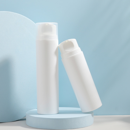 Pp White Airless Bottle White Plastic Vacuum Airless Bottle for Lotion Manufactory