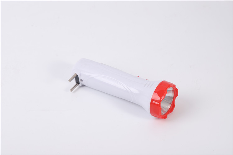 1W Powerful Multifunction Flashlight torch lantern Rechargeable LED Torch Light With Lead-acid Battery with side light