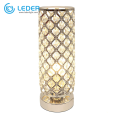 LEDER White Gold Side Table Lamps