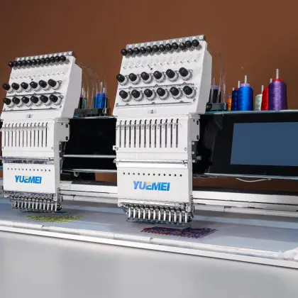 Yuemei High-Quality 2-Head Multi-Needle Embroidery Machine Comparable to Promaker