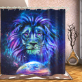 Water barrier long shower curtain