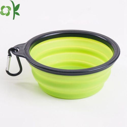 Silicone Travel Dog Bowl com moçante