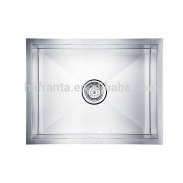 Radius 0 single small bowl steel undermount handmade sink