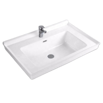 Luxury White Single Hole Cabinet Vanity Sink - Ceramic Lavabo for Bathroom
