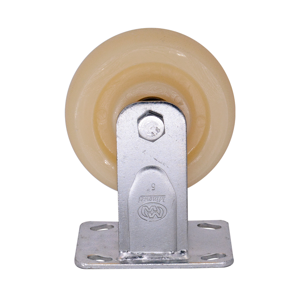 5 Inch Nylon Industrial Fixed Caster Wheels