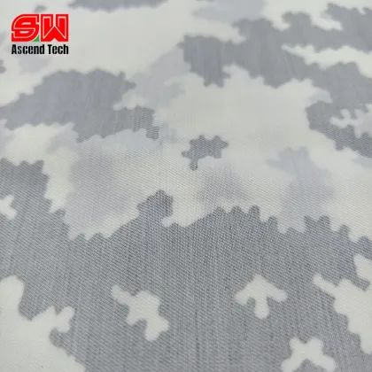 Nylon Cotton Camouflage Fabric - Summer Version (Snow Print)