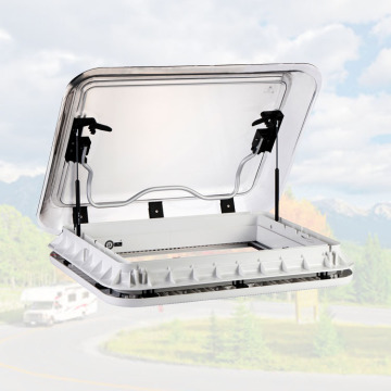 400x450mm Motorhome Skylight with LED Light - Waterproof RV Roof Window