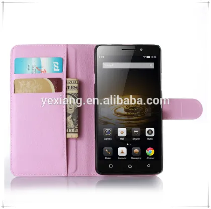 Wholesale Flip Cover Case For Lenovo Vibe P1M, Wallet PU Leather Case For Lenovo Vibe P1M