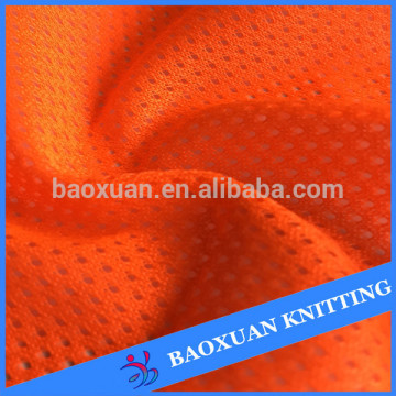 100%polyester fluorescence orange safety vest mesh fabric