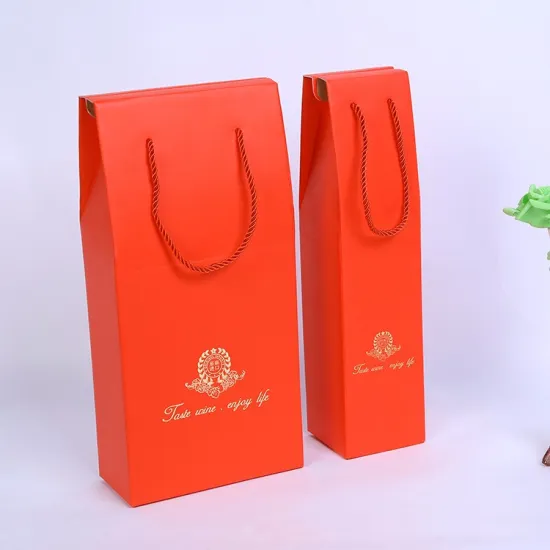 Luxury Wine Bottle Gift Packaging Paper Boxes