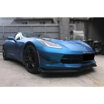 RK Sport Carbon Fiber Front Lip Bumper Diffuser for 2013-2019 Chevrolet Corvette C7 Z06