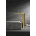 Luxury Brass Grifo Brushed Gold Bathroom Sink Faucet Tall Water Mixer Basin Tap