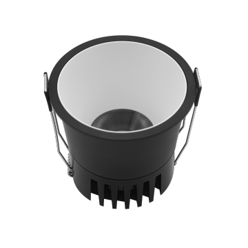 Black COB Recessed Ceiling Spotlight - Rotatable LED Flood Spot Light 10W/15W