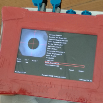 Sistema di registrazione del pozzo del foro di televisore ottico