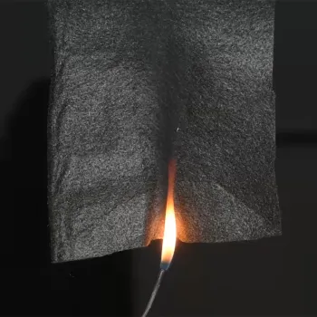 Pre-oxidized fiber needle-punched non-woven fabric, automotive insulation fireproof felt